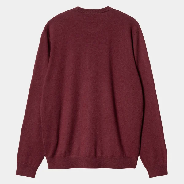 Carhartt WIP Strick>Madison Sweater Malbec / Black