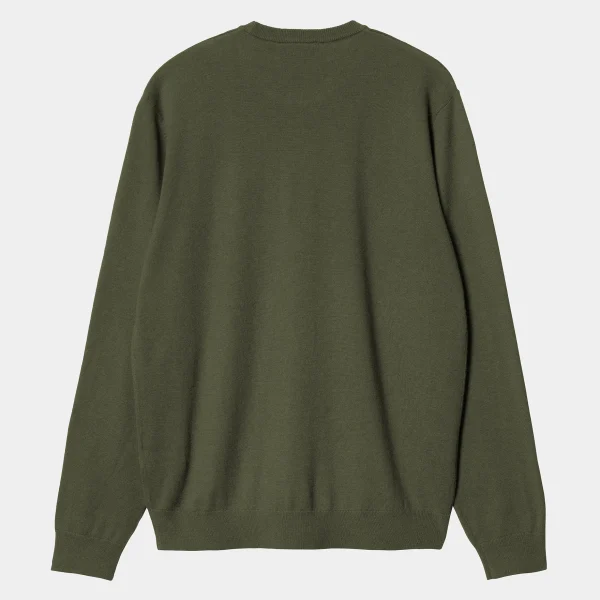 Carhartt WIP Strick>Madison Sweater Tarragon / Black