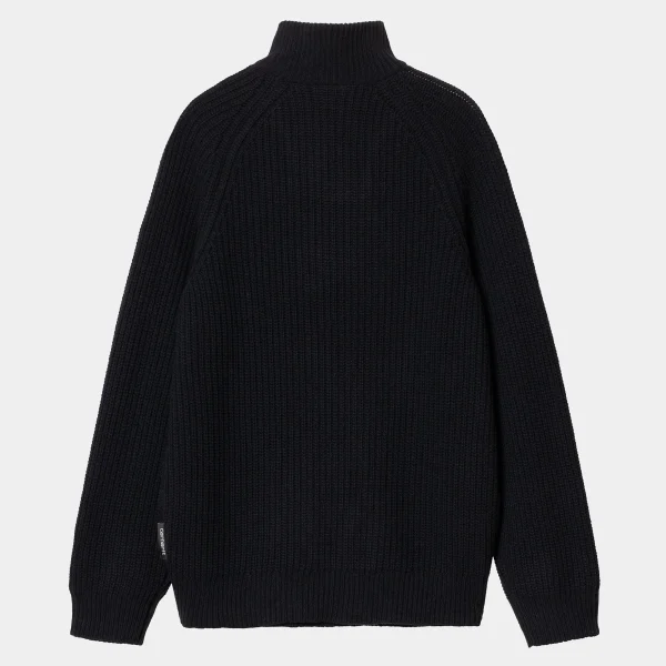 Carhartt WIP Strick>Marlon Half Zip Sweater Dark Navy