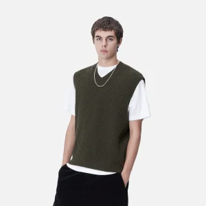 Carhartt WIP Strick>Marlon Vest Sweater Office Green