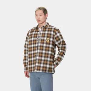 Carhartt WIP Jacken & Mäntel | Hemden>Monahan Shirt Jac Monahan Check, Hamilton Brown