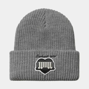 Carhartt WIP Accessoires | Accessoires>OG Heart Train Beanie Grey Heather