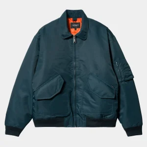 Carhartt WIP Jacken & Mäntel>Olten Bomber Duck Blue / Turmeric