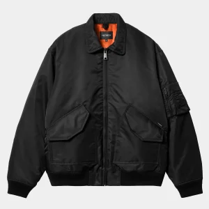 Carhartt WIP Jacken & Mäntel>Olten Bomber Black / Turmeric