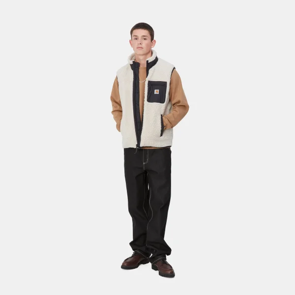 Carhartt WIP Jacken & Mäntel>Prentis Vest Liner Moonbeam / Black