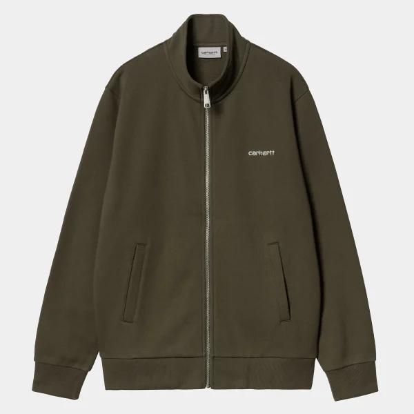 Carhartt WIP Sweats>Script Embroidery Jacket Cypress / White