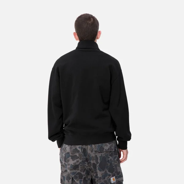 Carhartt WIP Sweats>Script Mockneck Sweat Black