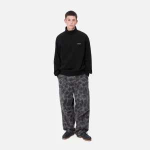 Carhartt WIP Sweats>Script Mockneck Sweat Black