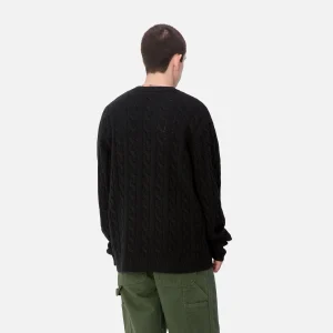 Carhartt WIP Strick>Signature Sweater Black / Wax