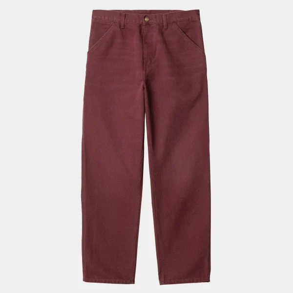 Carhartt WIP Hosen>Single Knee Pant Malbec