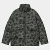 Carhartt WIP Jacken & Mäntel>Springfield Jacket Camo Duck, Grey / Hamilton Brown