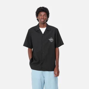 Carhartt WIP Hemden>S/S Ablaze Shirt Black / Wax