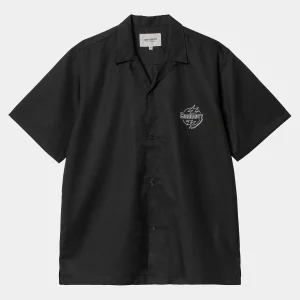 Carhartt WIP Hemden>S/S Ablaze Shirt Black / Wax