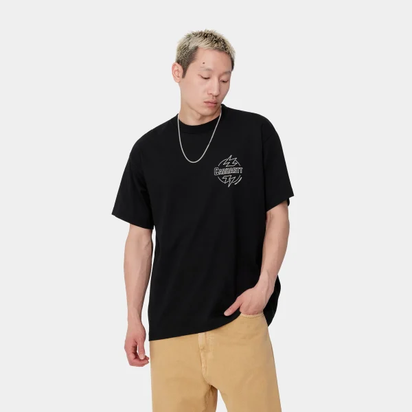 Carhartt WIP T-Shirts & Polos>S/S Ablaze T-Shirt Black / Wax