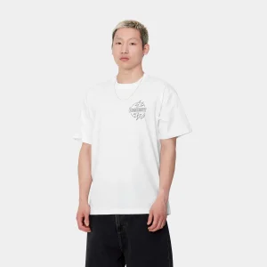 Carhartt WIP T-Shirts & Polos>S/S Ablaze T-Shirt White / Black