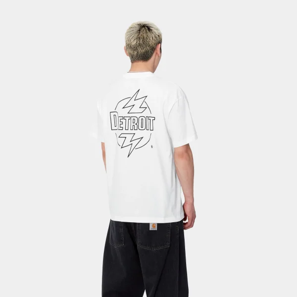 Carhartt WIP T-Shirts & Polos>S/S Ablaze T-Shirt White / Black