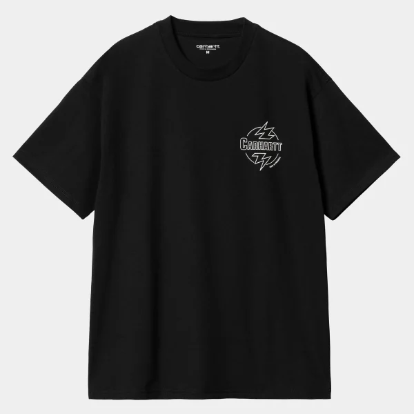 Carhartt WIP T-Shirts & Polos>S/S Ablaze T-Shirt Black / Wax