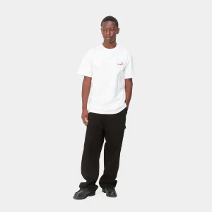 Carhartt WIP T-Shirts & Polos>S/S American Script T-Shirt White