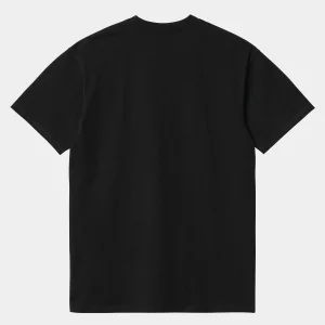 Carhartt WIP T-Shirts & Polos>S/S American Script T-Shirt Black