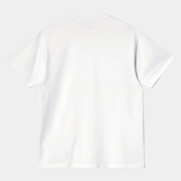 Carhartt WIP T-Shirts & Polos>S/S American Script T-Shirt White