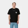 Carhartt WIP T-Shirts & Polos>S/S Amour Pocket T-Shirt Black / White