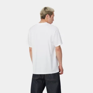 Carhartt WIP T-Shirts & Polos>S/S Amour Pocket T-Shirt White / Black