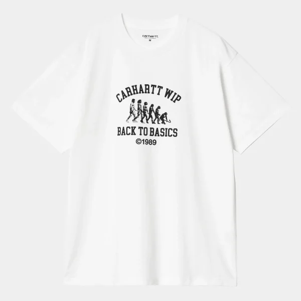 Carhartt WIP T-Shirts & Polos>S/S Basics T-Shirt White / Black