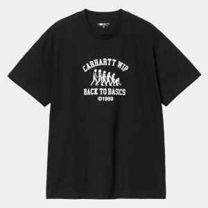 Carhartt WIP T-Shirts & Polos>S/S Basics T-Shirt Black / White