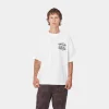 Carhartt WIP T-Shirts & Polos>S/S Body Of Work T-Shirt White / Black