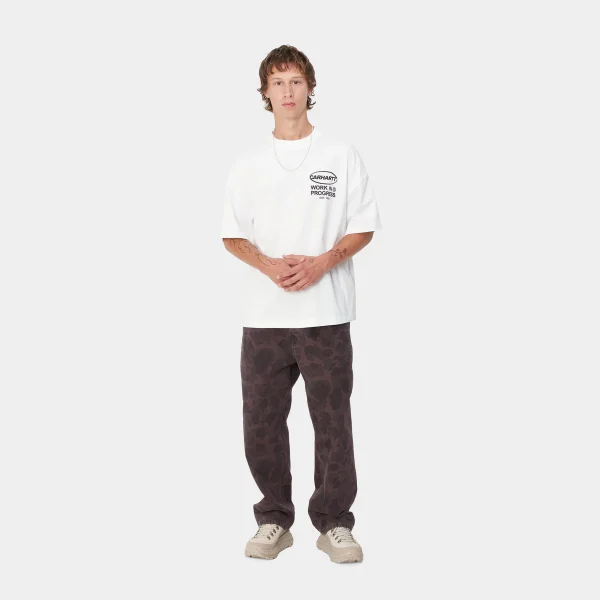 Carhartt WIP T-Shirts & Polos>S/S Body Of Work T-Shirt White / Black