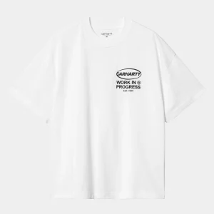 Carhartt WIP T-Shirts & Polos>S/S Body Of Work T-Shirt White / Black