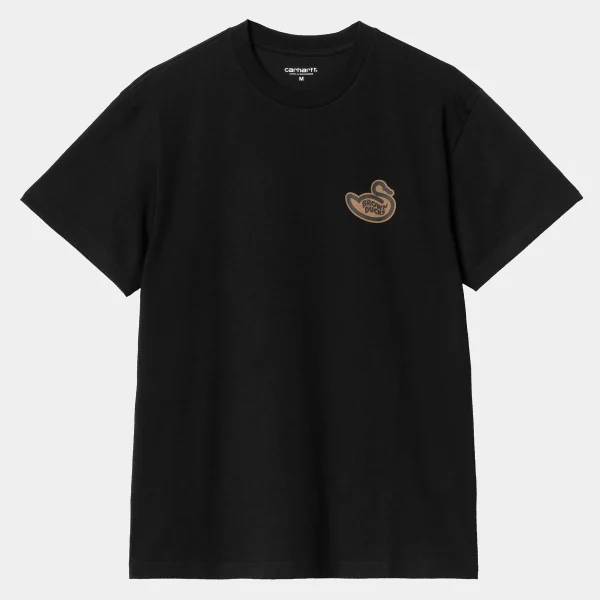 Carhartt WIP T-Shirts & Polos>S/S Brown Ducks T-Shirt Black