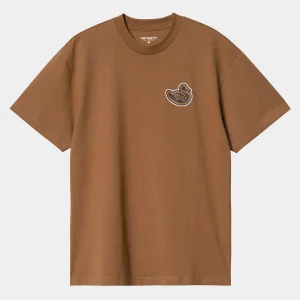 Carhartt WIP T-Shirts & Polos>S/S Brown Ducks T-Shirt Hamilton Brown