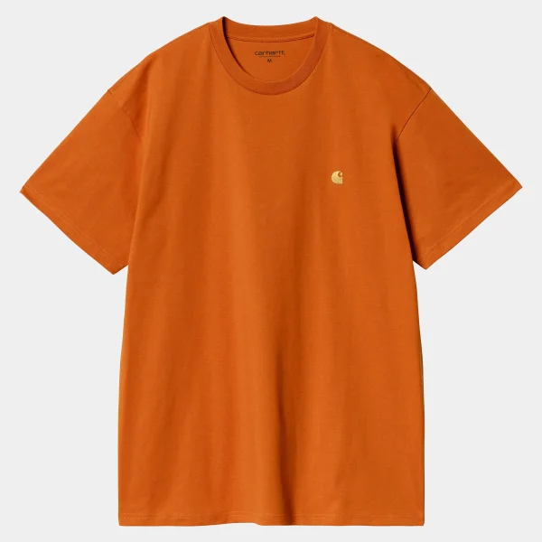 Carhartt WIP T-Shirts & Polos>S/S Chase T-Shirt Turmeric / Gold