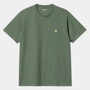 Carhartt WIP T-Shirts & Polos>S/S Chase T-Shirt Duck Green / Gold