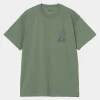 Carhartt WIP T-Shirts & Polos>S/S Chrysanthemum T-Shirt Duck Green