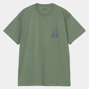 Carhartt WIP T-Shirts & Polos>S/S Chrysanthemum T-Shirt Duck Green