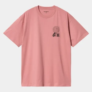 Carhartt WIP T-Shirts & Polos>S/S Chrysanthemum T-Shirt Dusty Rose