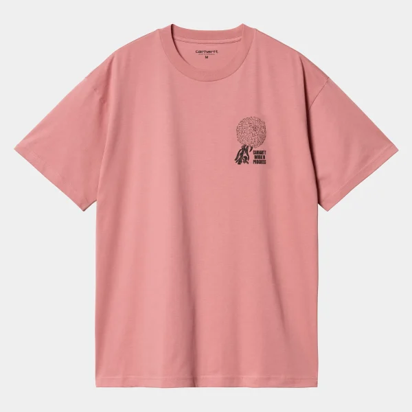 Carhartt WIP T-Shirts & Polos>S/S Chrysanthemum T-Shirt Dusty Rose