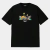 Carhartt WIP T-Shirts & Polos>S/S Coffee T-Shirt F24 Black