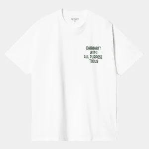 Carhartt WIP T-Shirts & Polos>S/S Cross Screw T-Shirt White