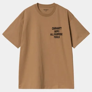 Carhartt WIP T-Shirts & Polos>S/S Cross Screw T-Shirt Peanut