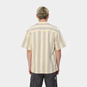 Carhartt WIP Hemden>S/S Dodson Shirt Dodson Stripe, Natural