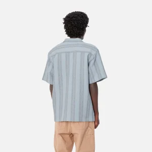 Carhartt WIP Hemden>S/S Dodson Shirt Dodson Stripe, Misty Sky