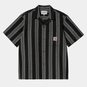 Carhartt WIP Hemden>S/S Dodson Shirt Dodson Stripe, Black