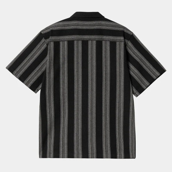 Carhartt WIP Hemden>S/S Dodson Shirt Dodson Stripe, Black