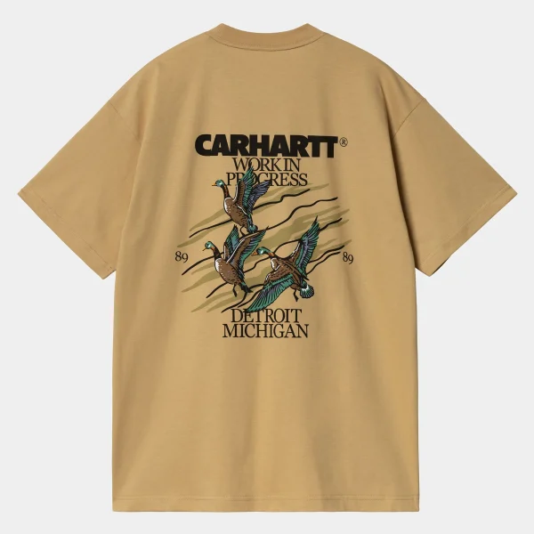 Carhartt WIP T-Shirts & Polos>S/S Ducks T-Shirt Bourbon