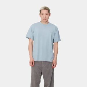 Carhartt WIP T-Shirts & Polos>S/S Duster Script T-Shirt Misty Sky