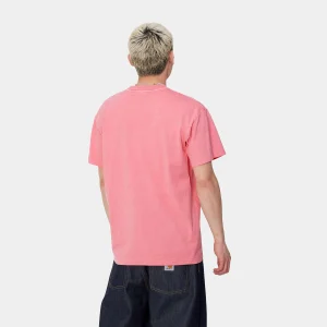 Carhartt WIP T-Shirts & Polos>S/S Duster Script T-Shirt Charm Pink