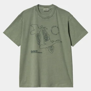 Carhartt WIP T-Shirts & Polos>S/S Flying Ducks T-Shirt Duck Green